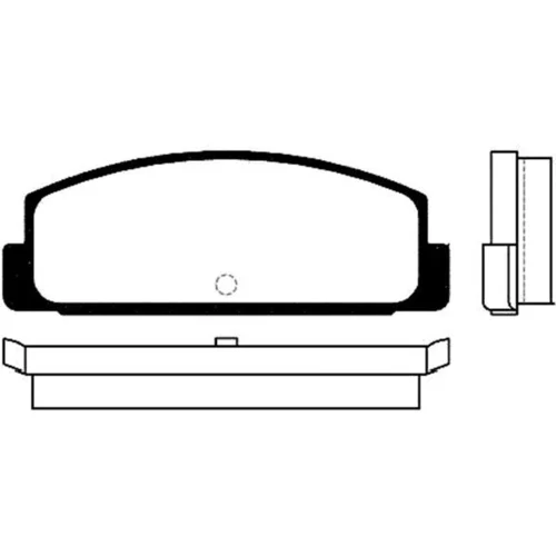 Sada brzdových platničiek kotúčovej brzdy KAVO PARTS BP-5520