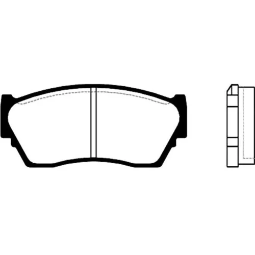 Sada brzdových platničiek kotúčovej brzdy KAVO PARTS BP-6522