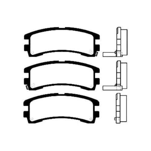 Sada brzdových platničiek kotúčovej brzdy KAVO PARTS BP-6553