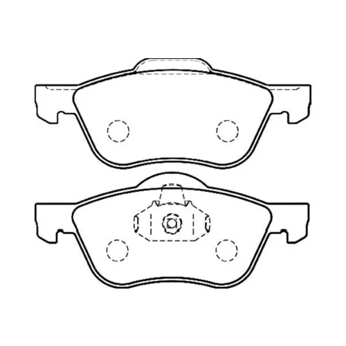 Sada brzdových platničiek kotúčovej brzdy KAVO PARTS BP-6572