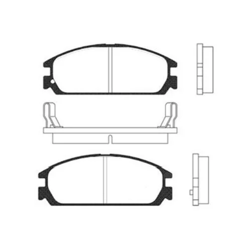 Sada brzdových platničiek kotúčovej brzdy KAVO PARTS BP-2008