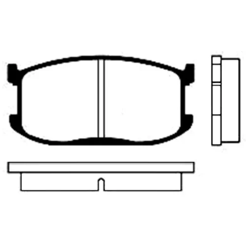 Sada brzdových platničiek kotúčovej brzdy KAVO PARTS BP-4502