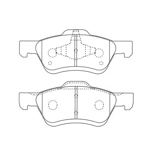 Sada brzdových platničiek kotúčovej brzdy KAVO PARTS BP-4577