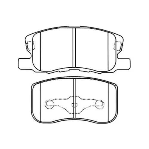 Sada brzdových platničiek kotúčovej brzdy KAVO PARTS BP-5543