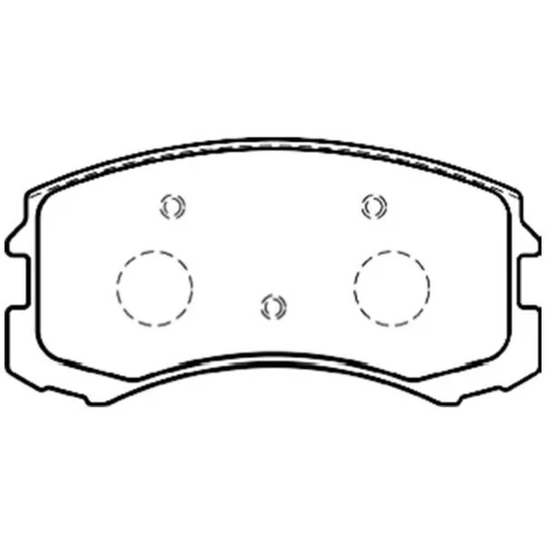 Sada brzdových platničiek kotúčovej brzdy KAVO PARTS BP-5546