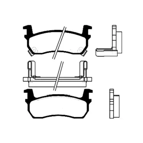 Sada brzdových platničiek kotúčovej brzdy KAVO PARTS BP-6519