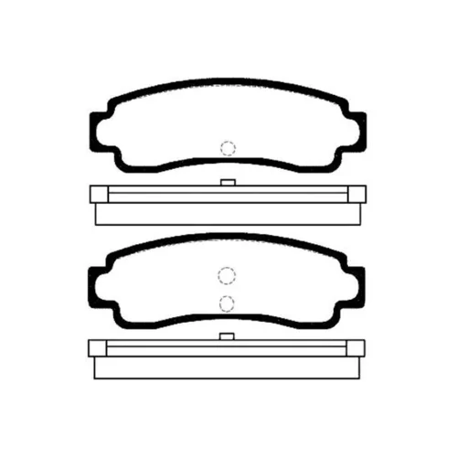 Sada brzdových platničiek kotúčovej brzdy KAVO PARTS BP-6543