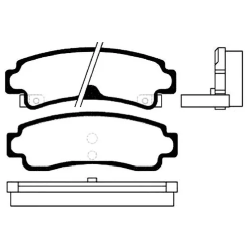 Sada brzdových platničiek kotúčovej brzdy KAVO PARTS BP-6550