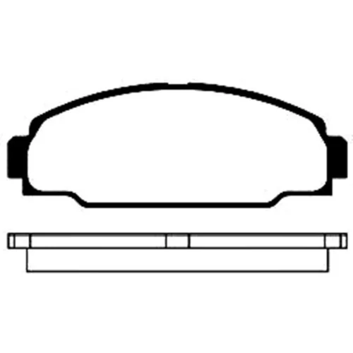 Sada brzdových platničiek kotúčovej brzdy KAVO PARTS BP-9024