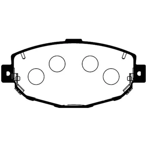 Sada brzdových platničiek kotúčovej brzdy KAVO PARTS BP-9075