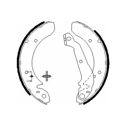 Sada brzdových čeľustí KAVO PARTS BS-3400