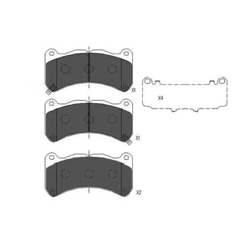 Sada brzdových platničiek kotúčovej brzdy KAVO PARTS KBP-9113