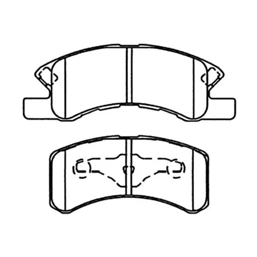 Sada brzdových platničiek kotúčovej brzdy KAVO PARTS BP-1514
