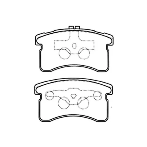 Sada brzdových platničiek kotúčovej brzdy KAVO PARTS BP-1516