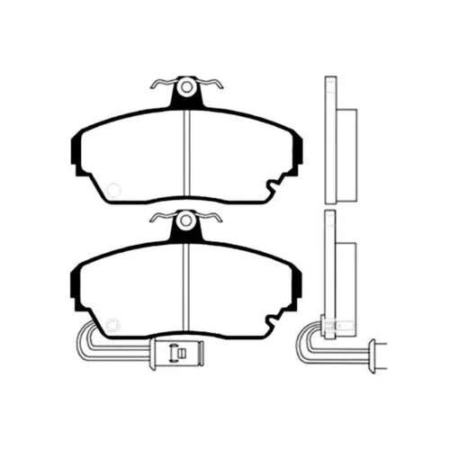 Sada brzdových platničiek kotúčovej brzdy KAVO PARTS BP-2009