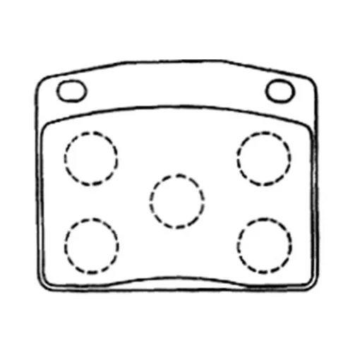 Sada brzdových platničiek kotúčovej brzdy KAVO PARTS BP-2048