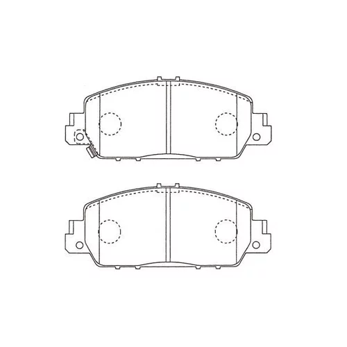 Sada brzdových platničiek kotúčovej brzdy KAVO PARTS BP-2067