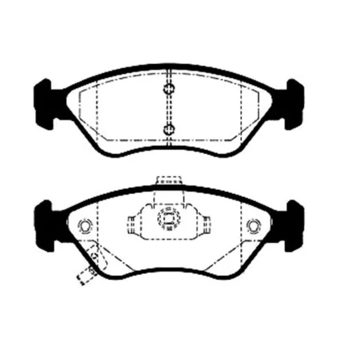 Sada brzdových platničiek kotúčovej brzdy KAVO PARTS BP-4002
