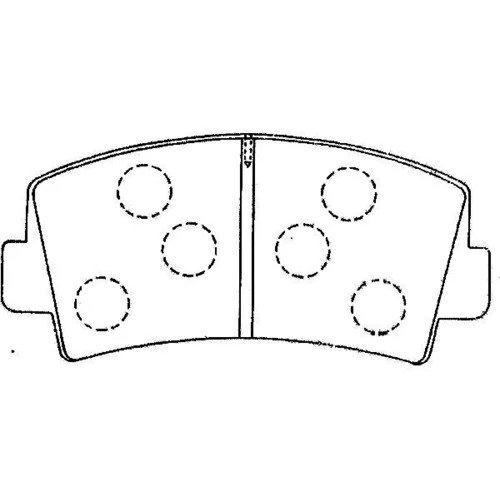 Sada brzdových platničiek kotúčovej brzdy KAVO PARTS BP-4565