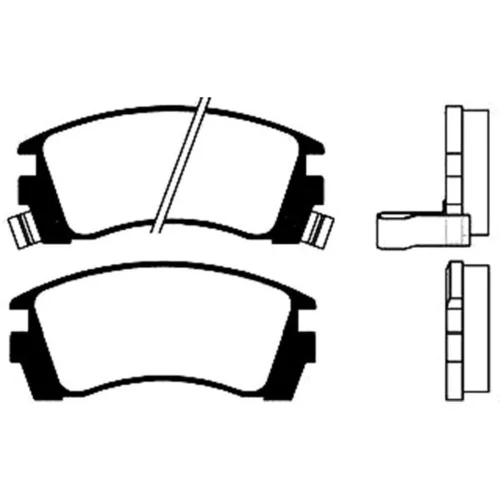 Sada brzdových platničiek kotúčovej brzdy KAVO PARTS BP-6523