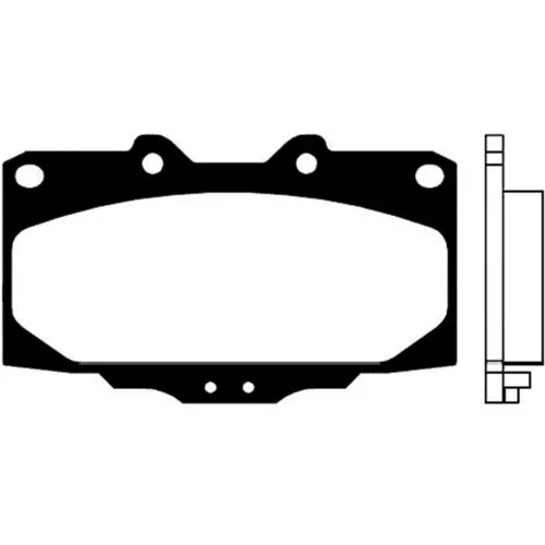 Sada brzdových platničiek kotúčovej brzdy KAVO PARTS BP-6531