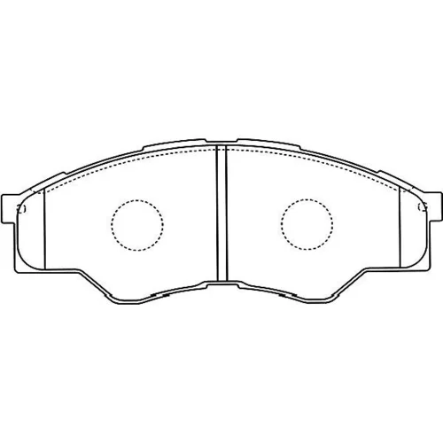 Sada brzdových platničiek kotúčovej brzdy KAVO PARTS BP-9126