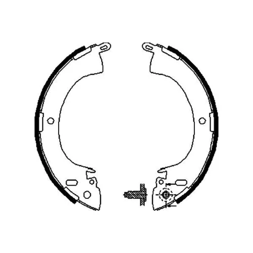 Sada brzdových čeľustí KAVO PARTS BS-6403