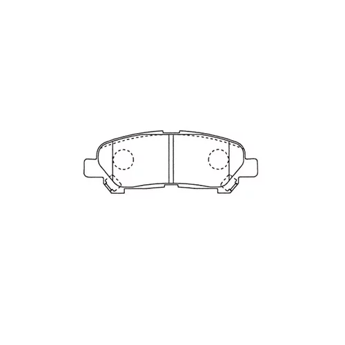 Sada brzdových platničiek kotúčovej brzdy KAVO PARTS KBP-9145