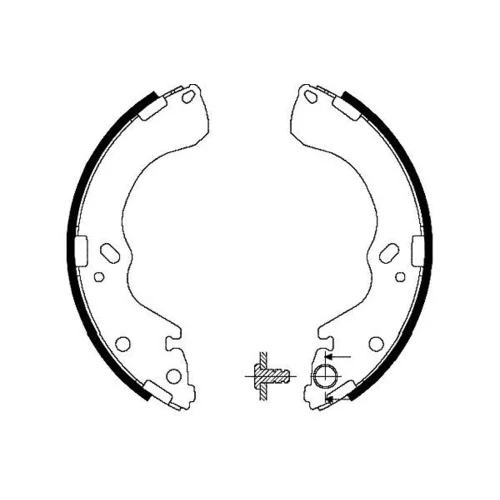 Sada brzdových čeľustí KAVO PARTS KBS-5421