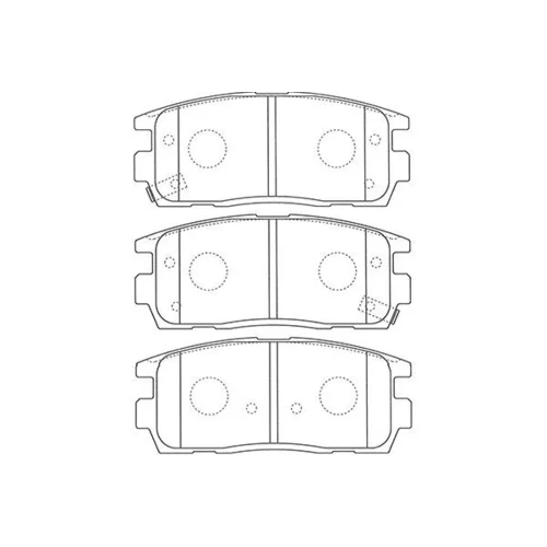 Sada brzdových platničiek kotúčovej brzdy KAVO PARTS BP-1013