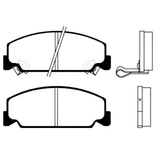 Sada brzdových platničiek kotúčovej brzdy KAVO PARTS BP-2014