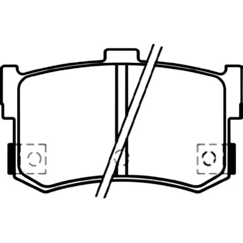 Sada brzdových platničiek kotúčovej brzdy KAVO PARTS BP-3020