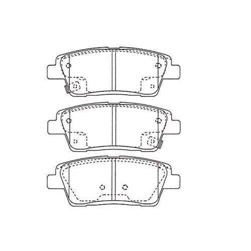 Sada brzdových platničiek kotúčovej brzdy KAVO PARTS BP-3055