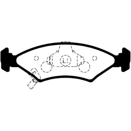 Sada brzdových platničiek kotúčovej brzdy KAVO PARTS BP-4006