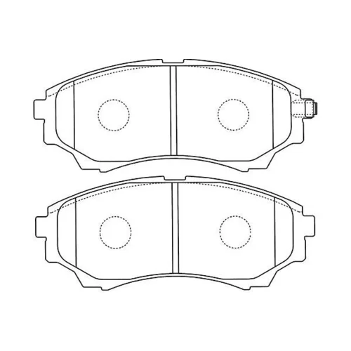 Sada brzdových platničiek kotúčovej brzdy KAVO PARTS BP-4570