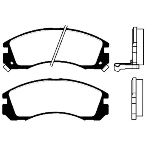 Sada brzdových platničiek kotúčovej brzdy KAVO PARTS BP-5511