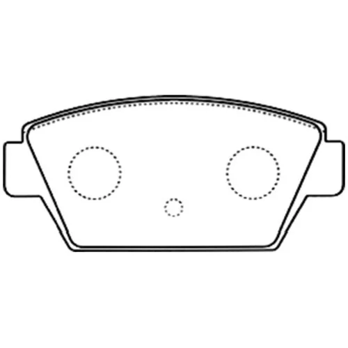 Sada brzdových platničiek kotúčovej brzdy KAVO PARTS BP-5551
