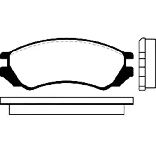 Sada brzdových platničiek kotúčovej brzdy KAVO PARTS BP-6516