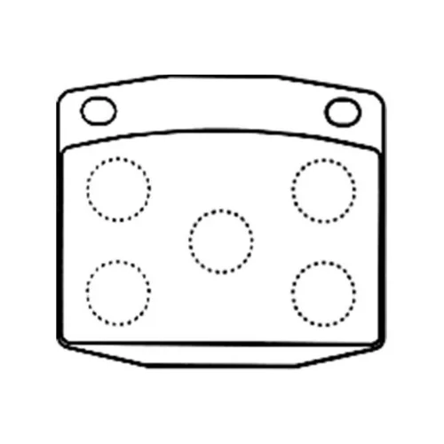 Sada brzdových platničiek kotúčovej brzdy KAVO PARTS BP-6586