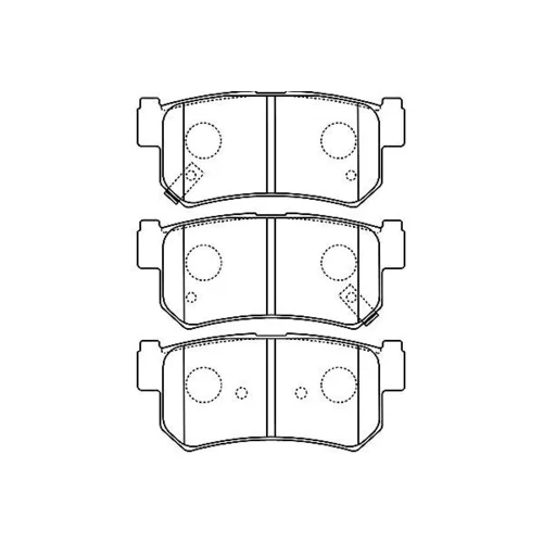 Sada brzdových platničiek kotúčovej brzdy KAVO PARTS BP-7503