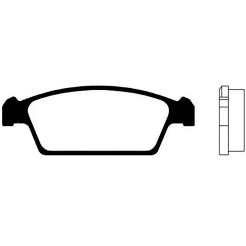 Sada brzdových platničiek kotúčovej brzdy KAVO PARTS BP-8508