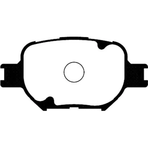 Sada brzdových platničiek kotúčovej brzdy KAVO PARTS BP-9073