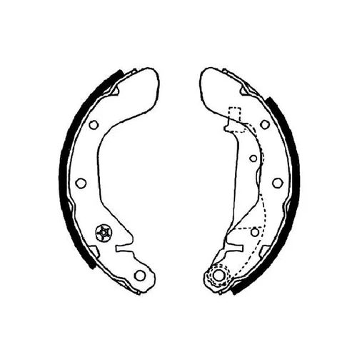 Sada brzdových čeľustí KAVO PARTS BS-1403
