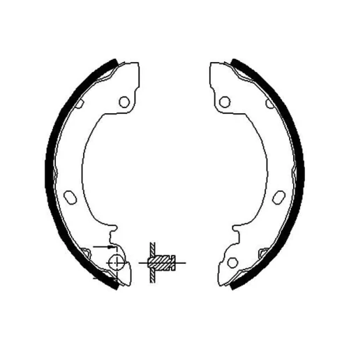 Sada brzdových čeľustí KAVO PARTS BS-3411