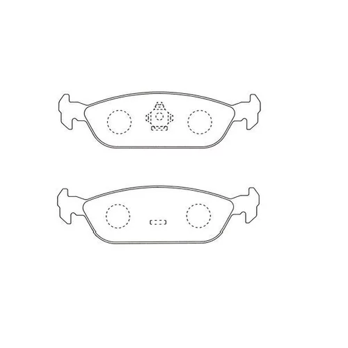 Sada brzdových platničiek kotúčovej brzdy KAVO PARTS KBP-1517