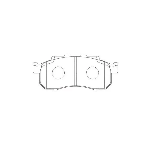 Sada brzdových platničiek kotúčovej brzdy KAVO PARTS KBP-2062