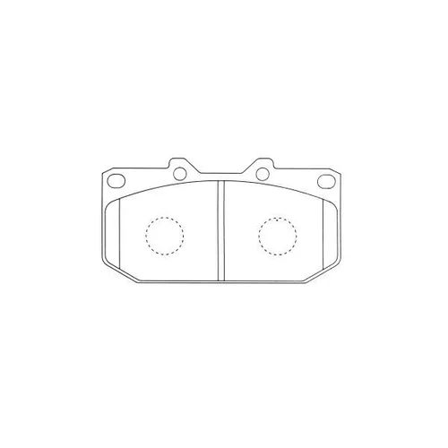 Sada brzdových platničiek kotúčovej brzdy KAVO PARTS KBP-6607