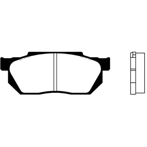 Sada brzdových platničiek kotúčovej brzdy KAVO PARTS BP-2000