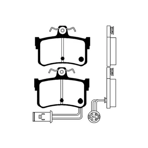 Sada brzdových platničiek kotúčovej brzdy KAVO PARTS BP-2027