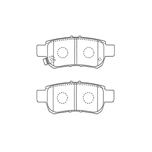Sada brzdových platničiek kotúčovej brzdy KAVO PARTS BP-2064
